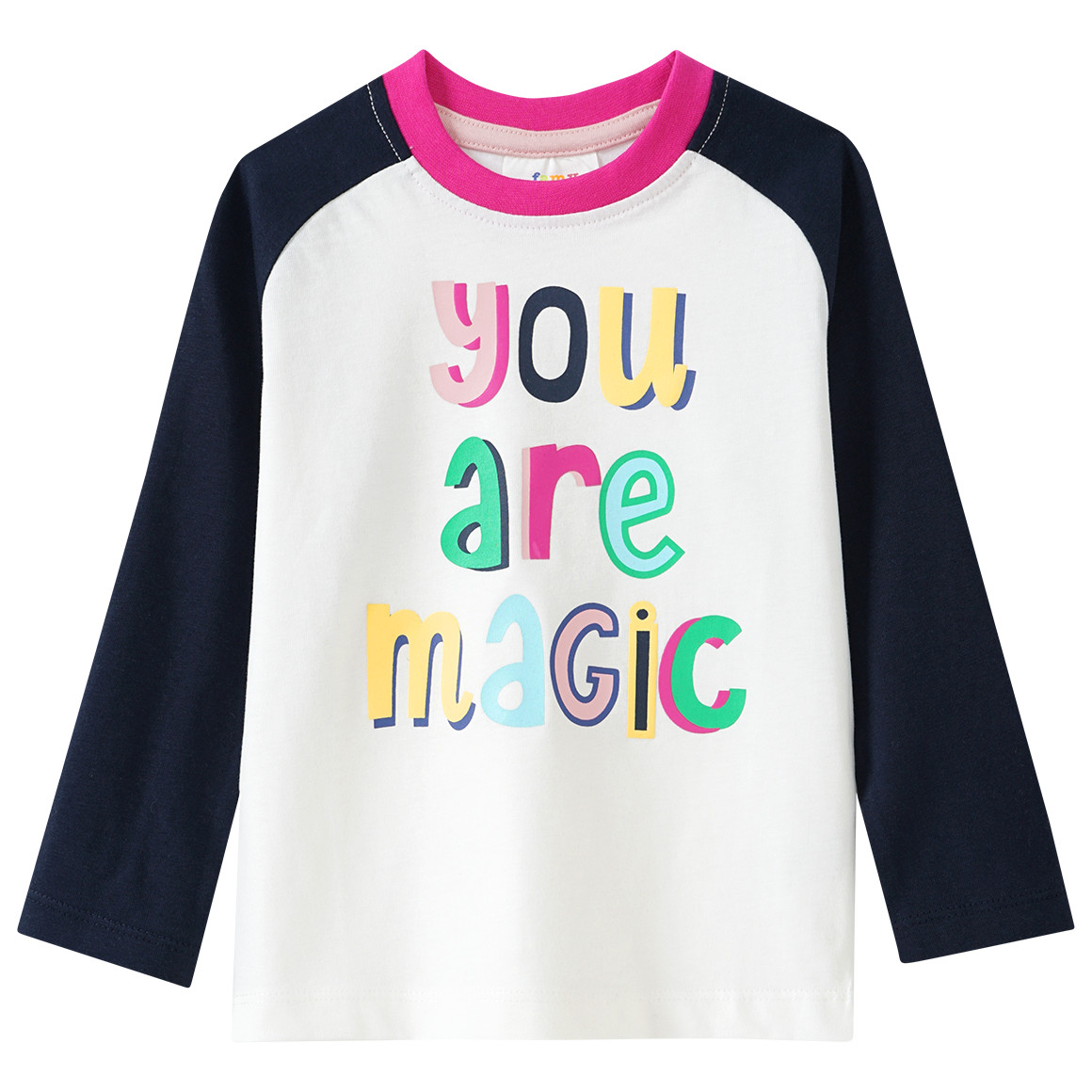 Mädchen Langarmshirt mit Message-Print von Topolino