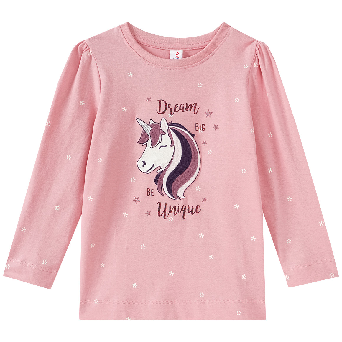 Mädchen Langarmshirt mit Pferde-Applikation von Topolino
