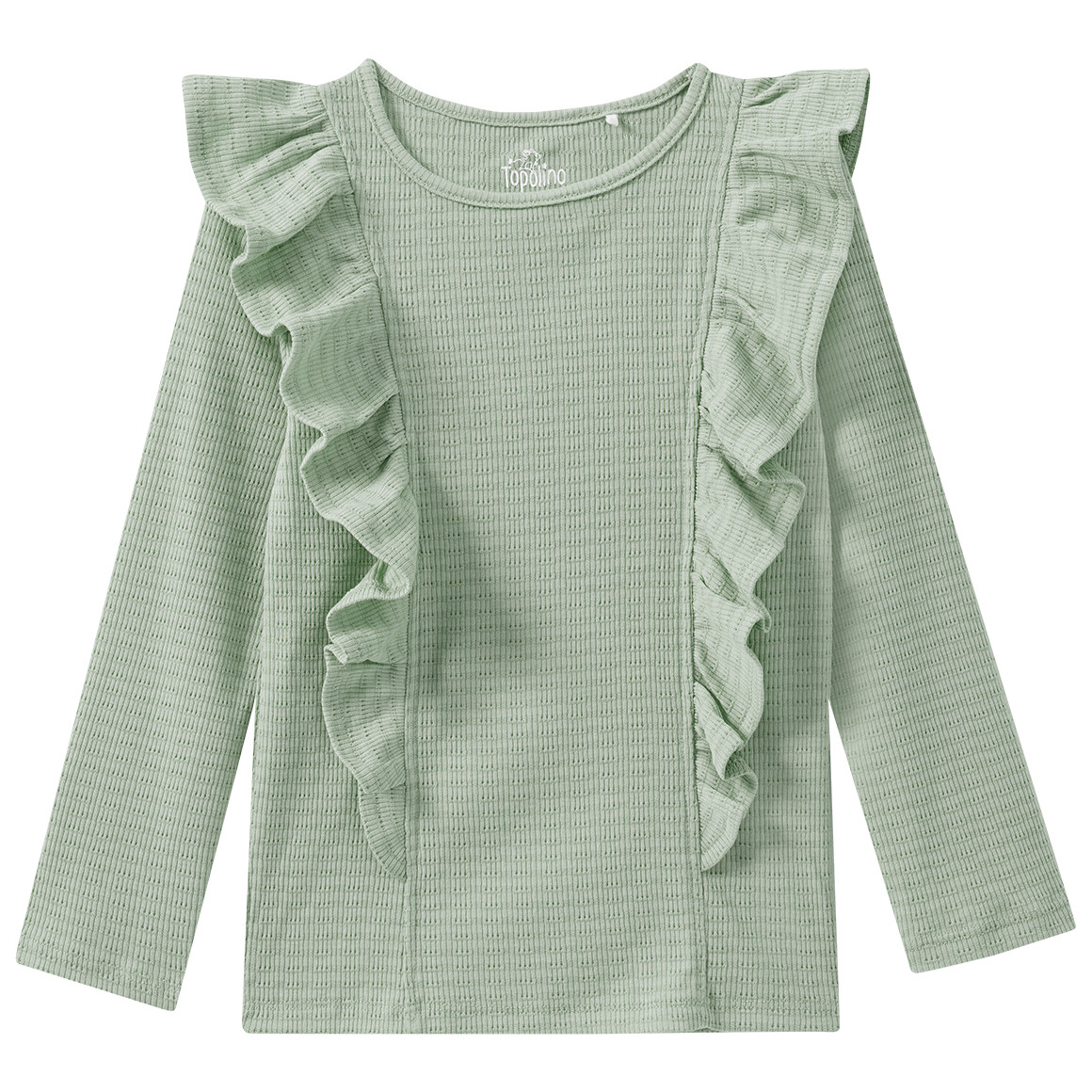 Mädchen Langarmshirt mit Volants von Topolino