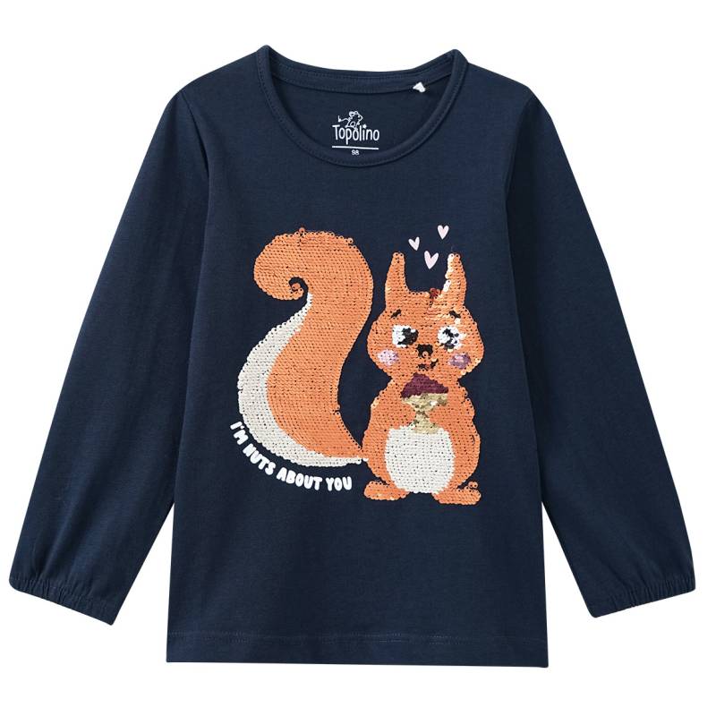 Mädchen Langarmshirt mit Wendepailletten von Topolino