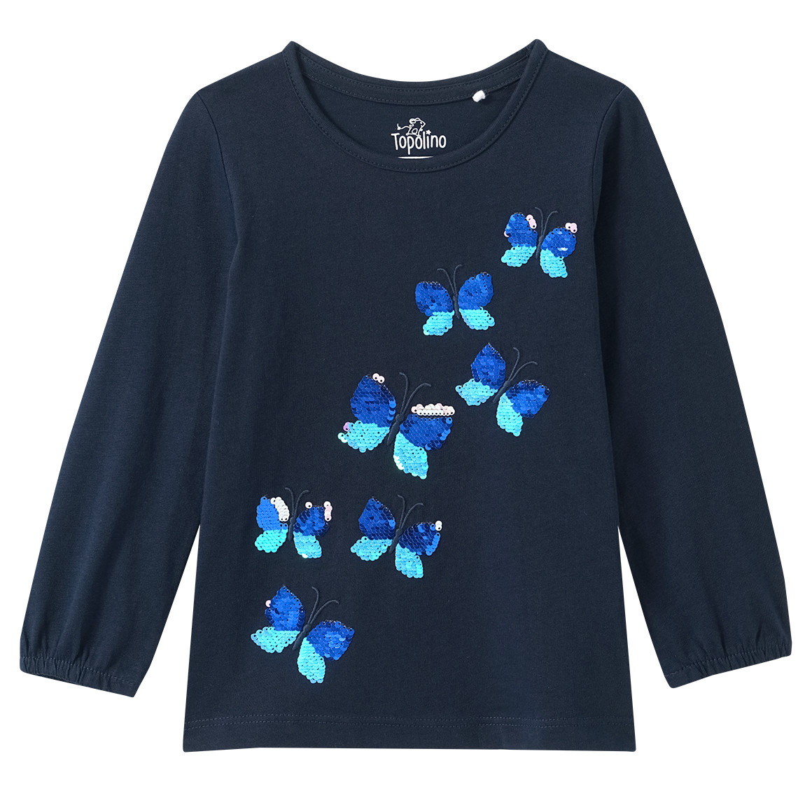 Mädchen Langarmshirt mit Wendepailletten von Topolino