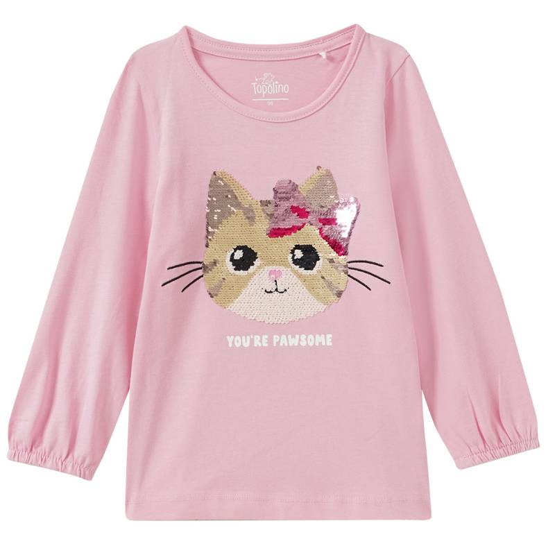 Mädchen Langarmshirt mit Wendepailletten von Topolino