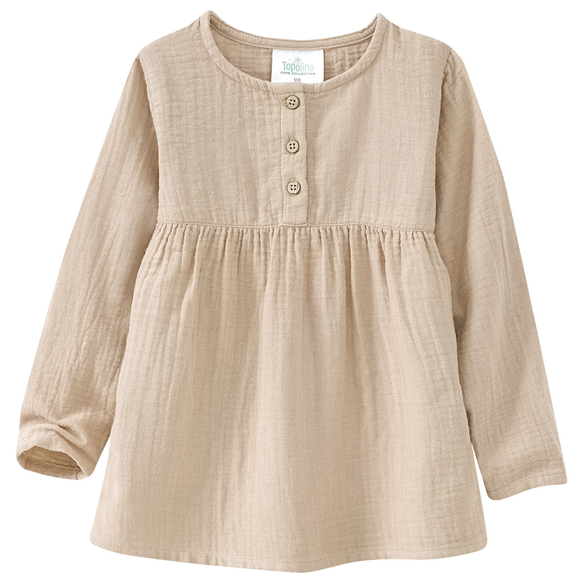 Mädchen Musselin-Blusenshirt mit Teilungsnaht Mädchen Musselin-Blusenshirt mit Teilungsnaht von Topolino
