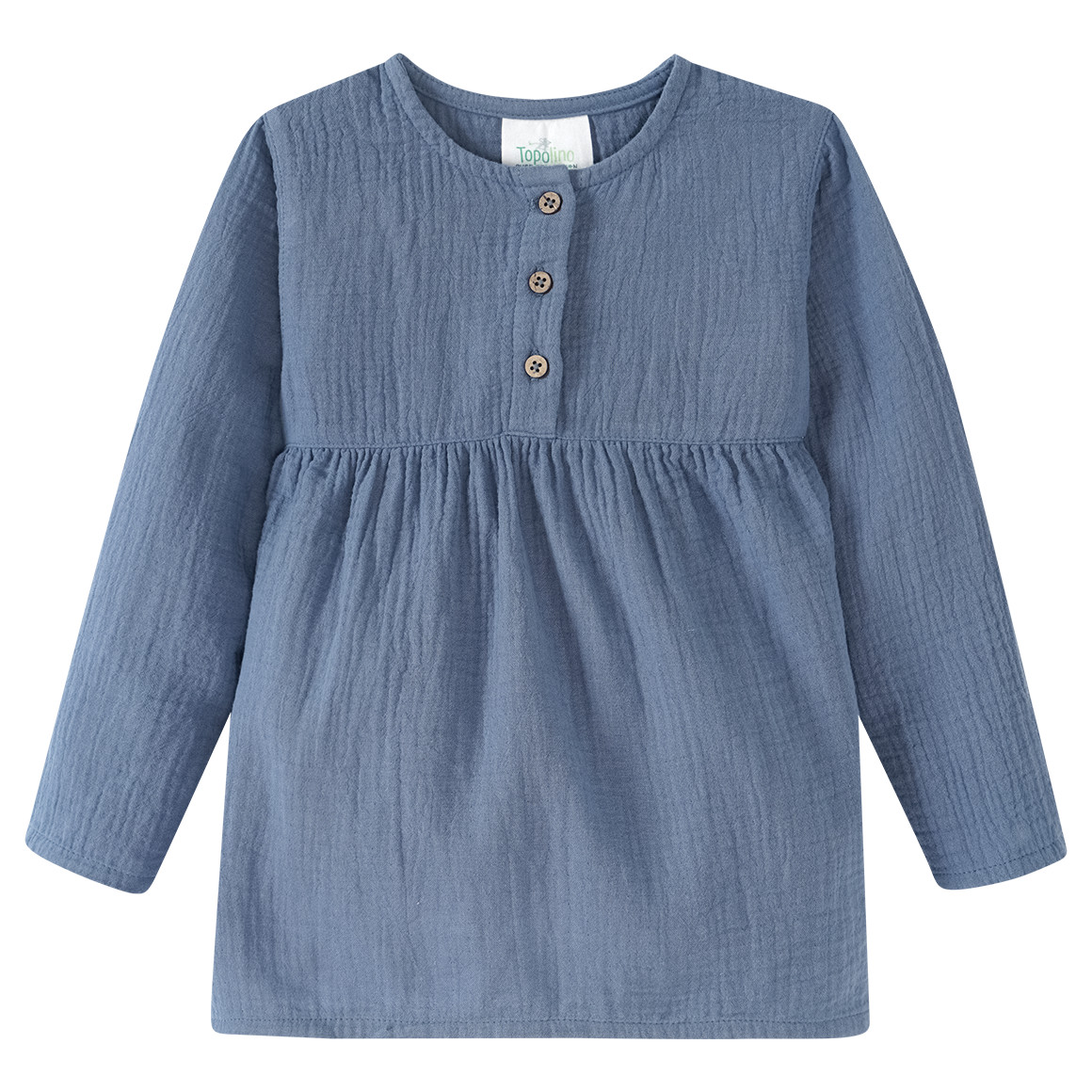 Mädchen Musselin-Blusenshirt mit Teilungsnaht von Topolino