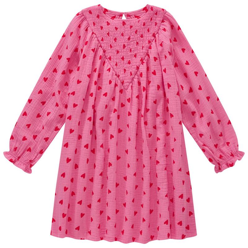 Mädchen Musselin-Kleid mit Herzchen-Print von Topolino