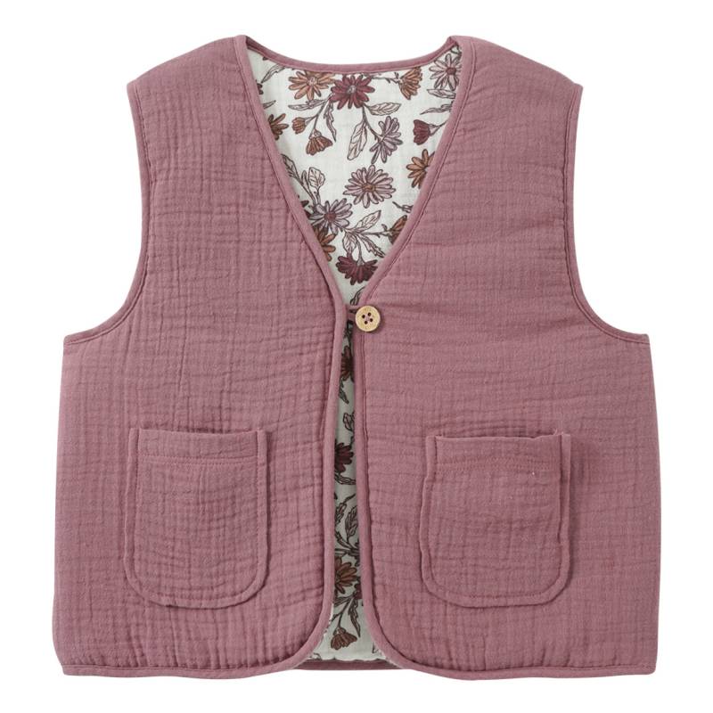 Mädchen Musselin-Wendeweste leicht wattiert von Topolino