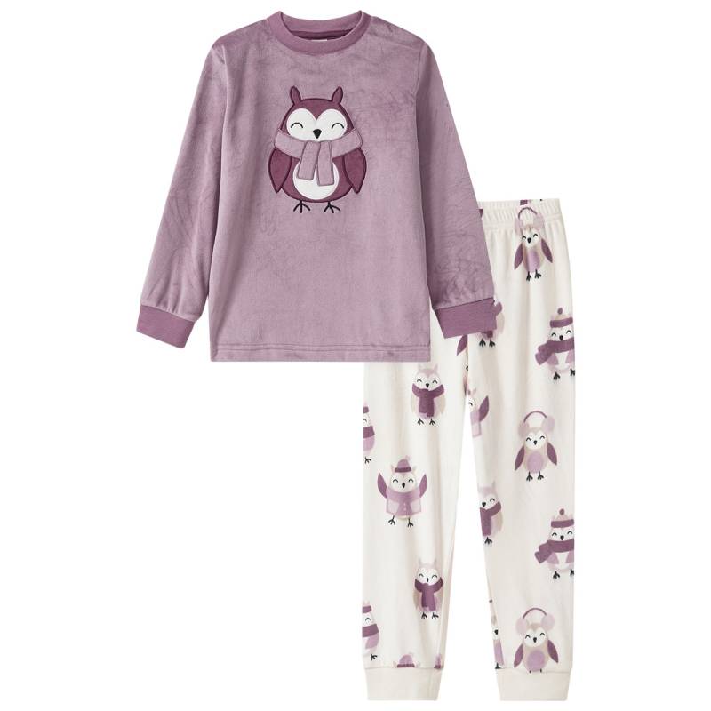 Mädchen Nicki-Schlafanzug mit Eulen-Motiv von Topolino