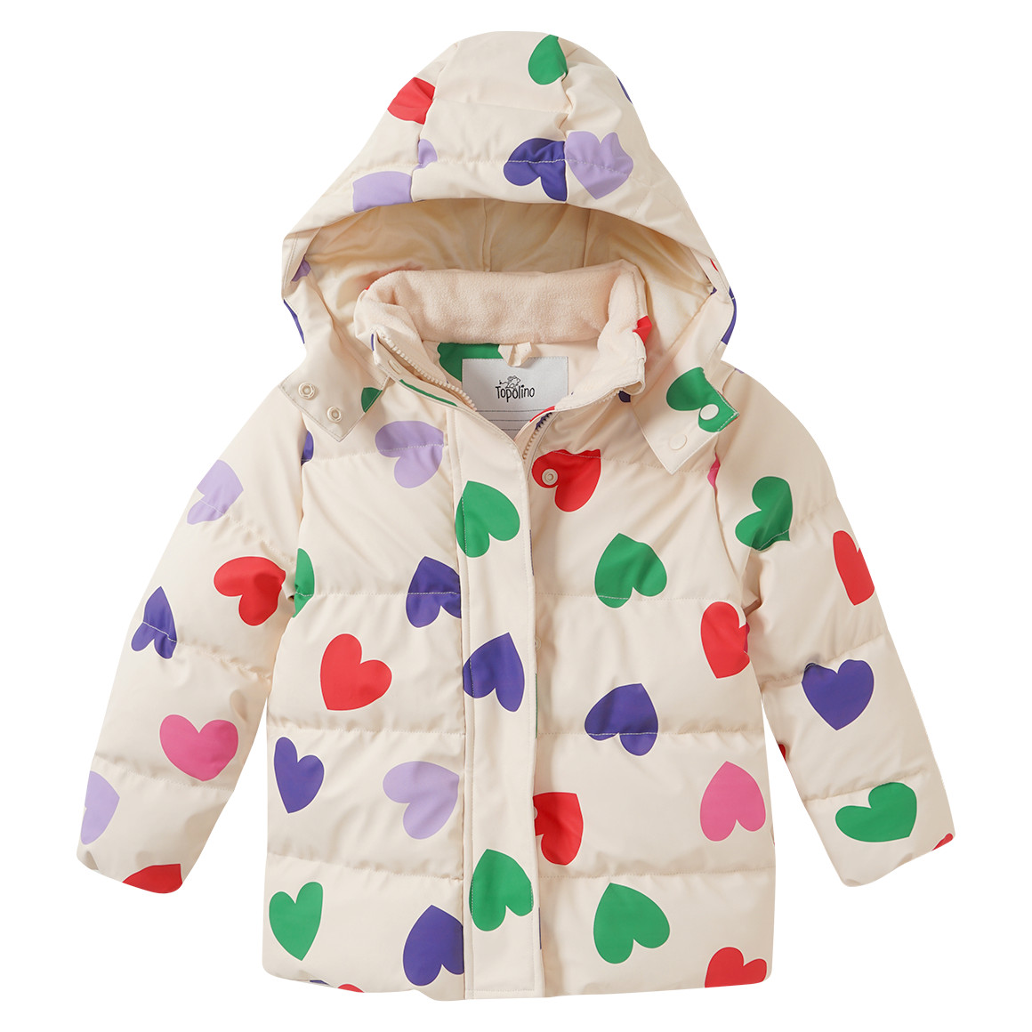 Mädchen Pufferjacke mit Herzen von Topolino