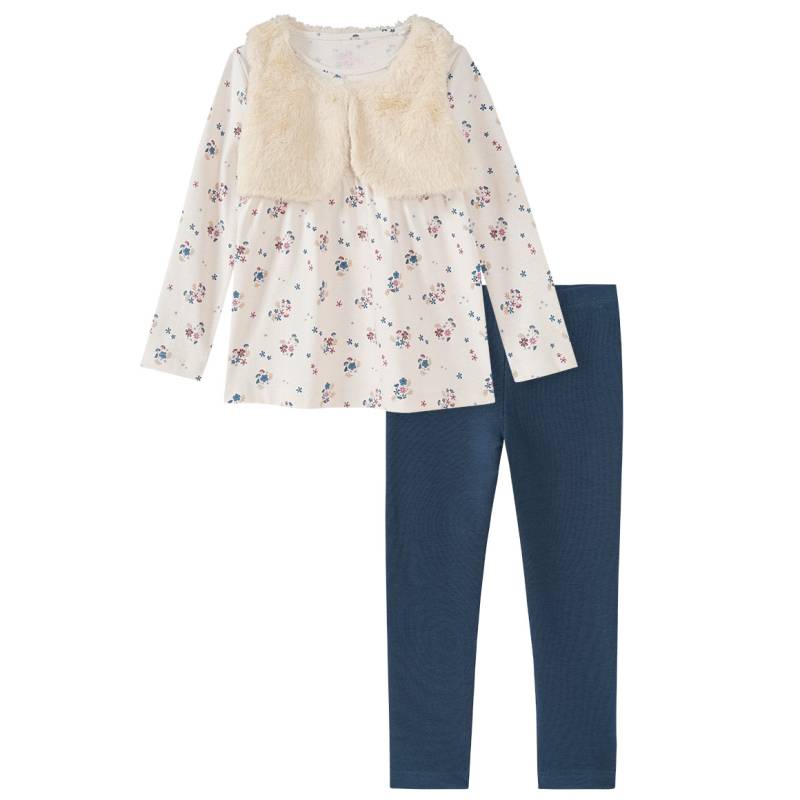 Mädchen Set mit Kleid, Weste und Leggings von Topolino