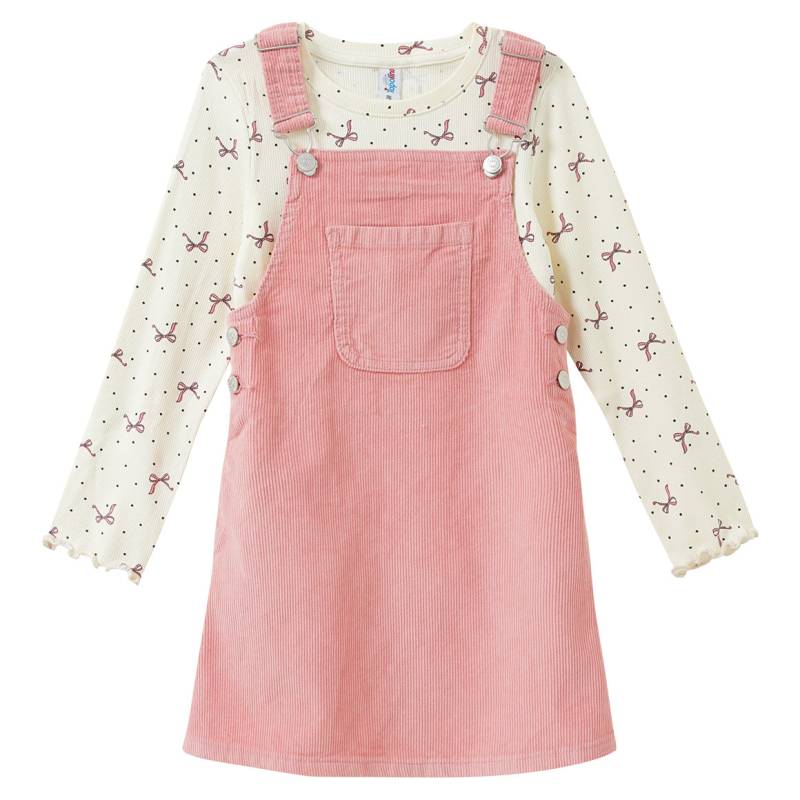 Mädchen Set mit Latzkleid und Langarmshirt von Topolino