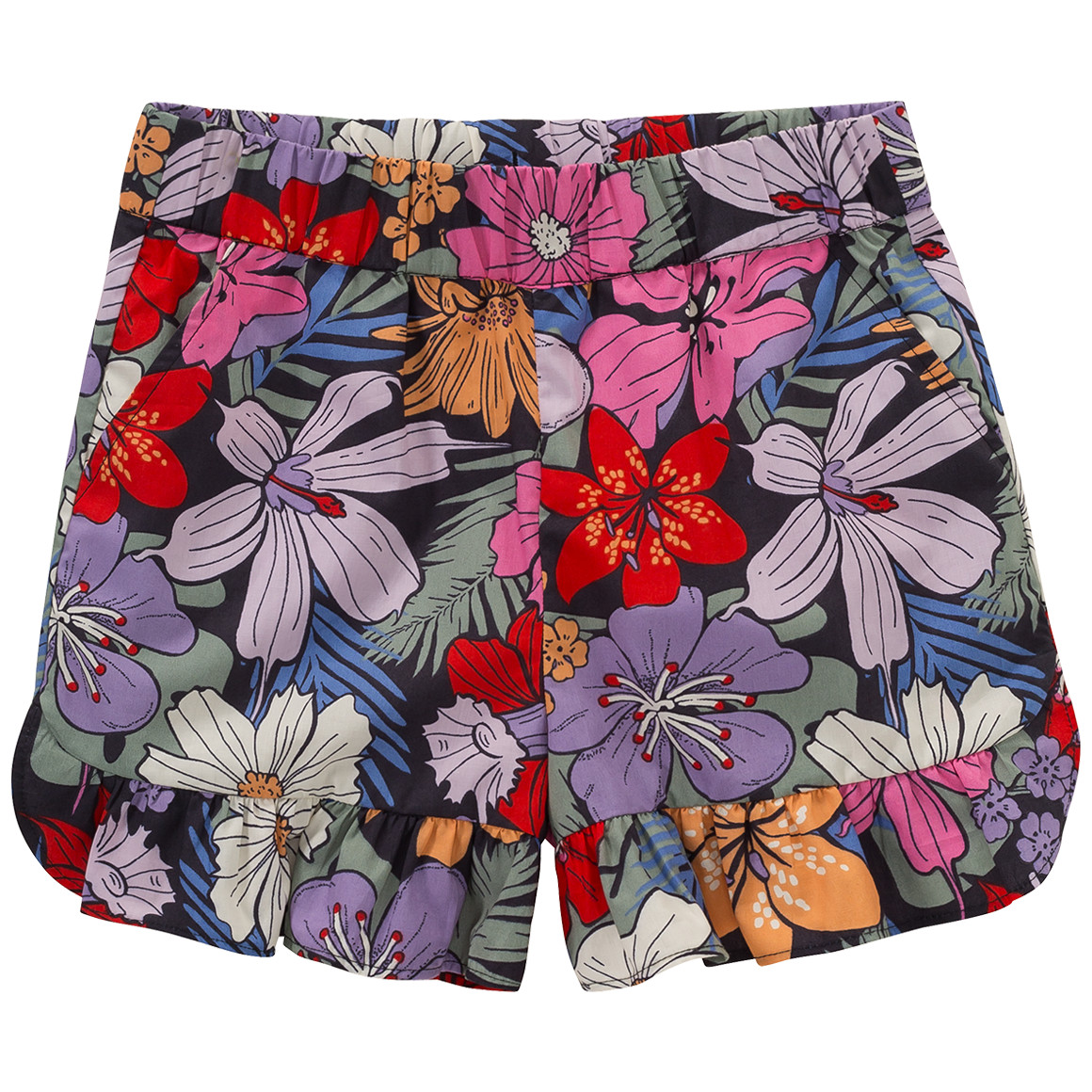 Mädchen Shorts mit Blumen-Muster von Topolino