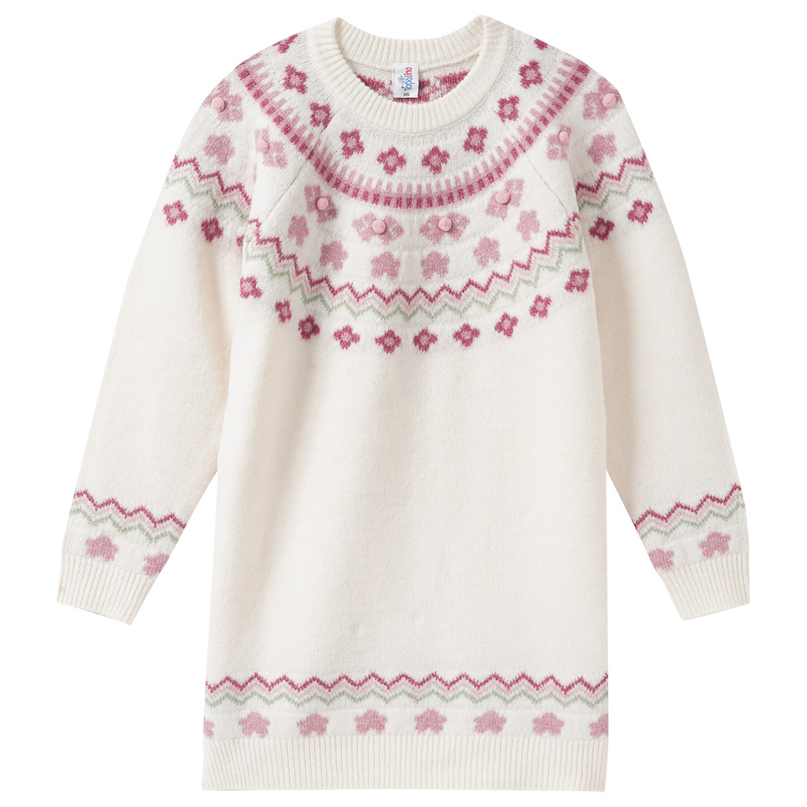 Mädchen Strickkleid gemustert Mädchen Strickkleid gemustert von Topolino