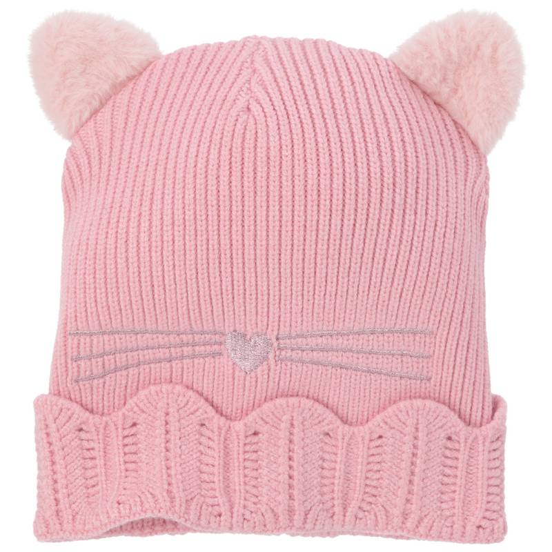 Mädchen Strickmütze mit Katzen-Motiv von Topolino