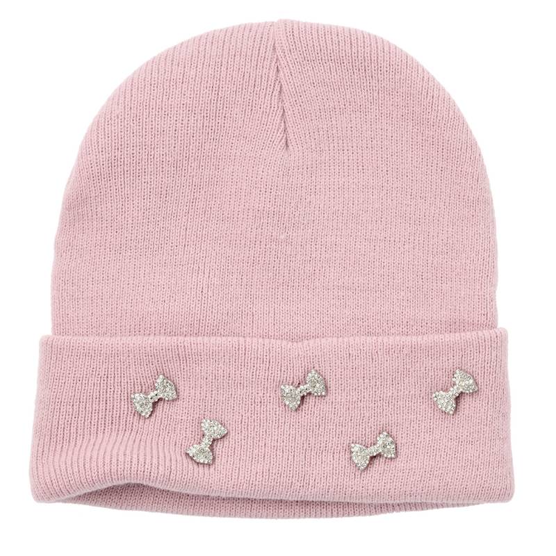 Mädchen Strickmütze mit Ziersteinen von Topolino