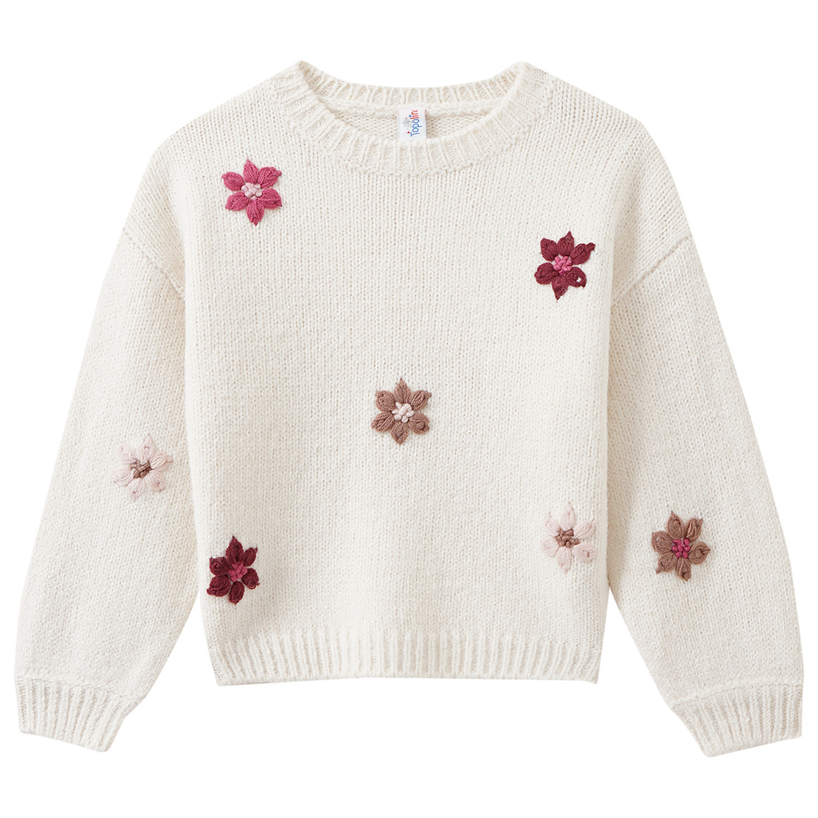Mädchen Strickpullover mit Stickerei Mädchen Strickpullover mit Stickerei von Topolino