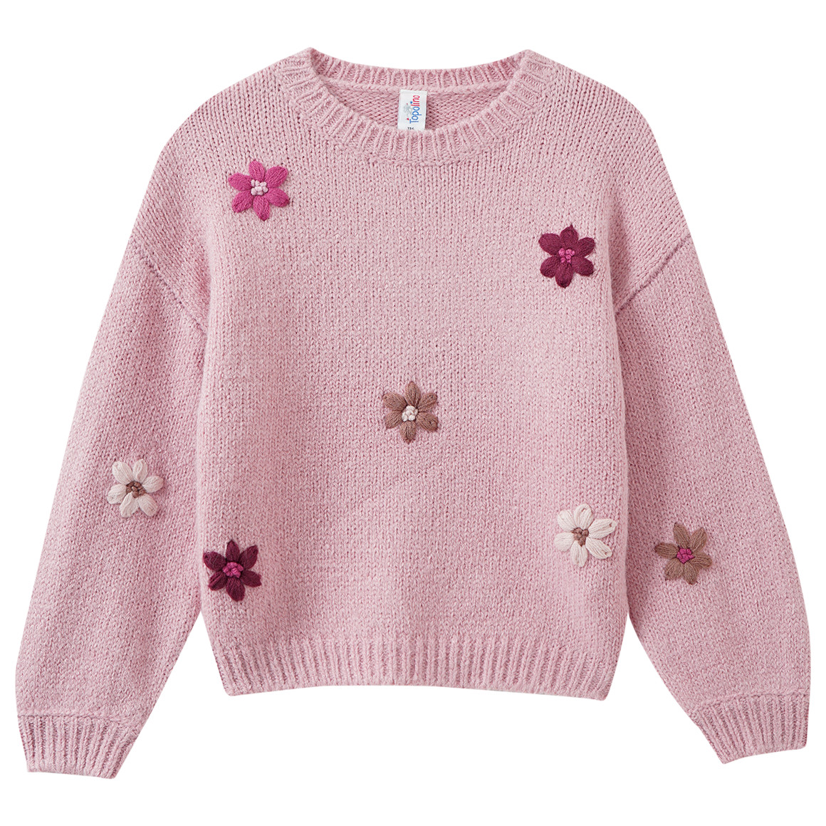 Mädchen Strickpullover mit Stickerei Mädchen Strickpullover mit Stickerei von Topolino