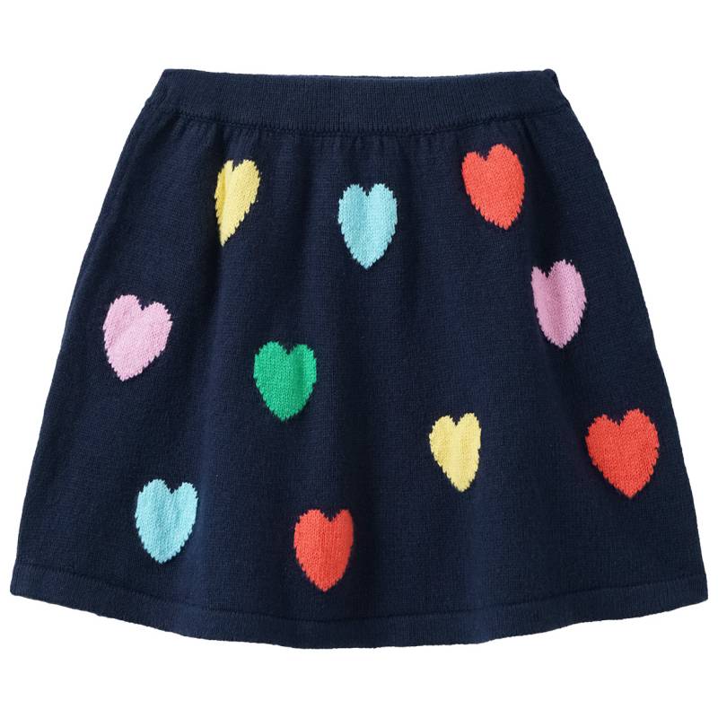 Mädchen Strickrock mit Herz-Allover von Topolino