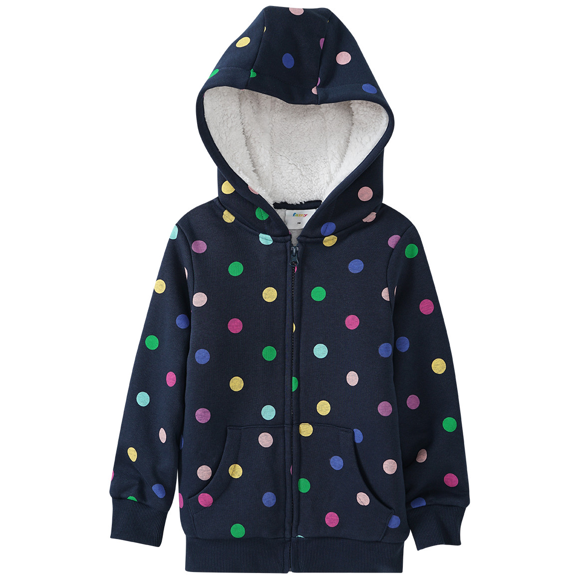 Mädchen Sweatjacke mit Teddyplüsch von Topolino