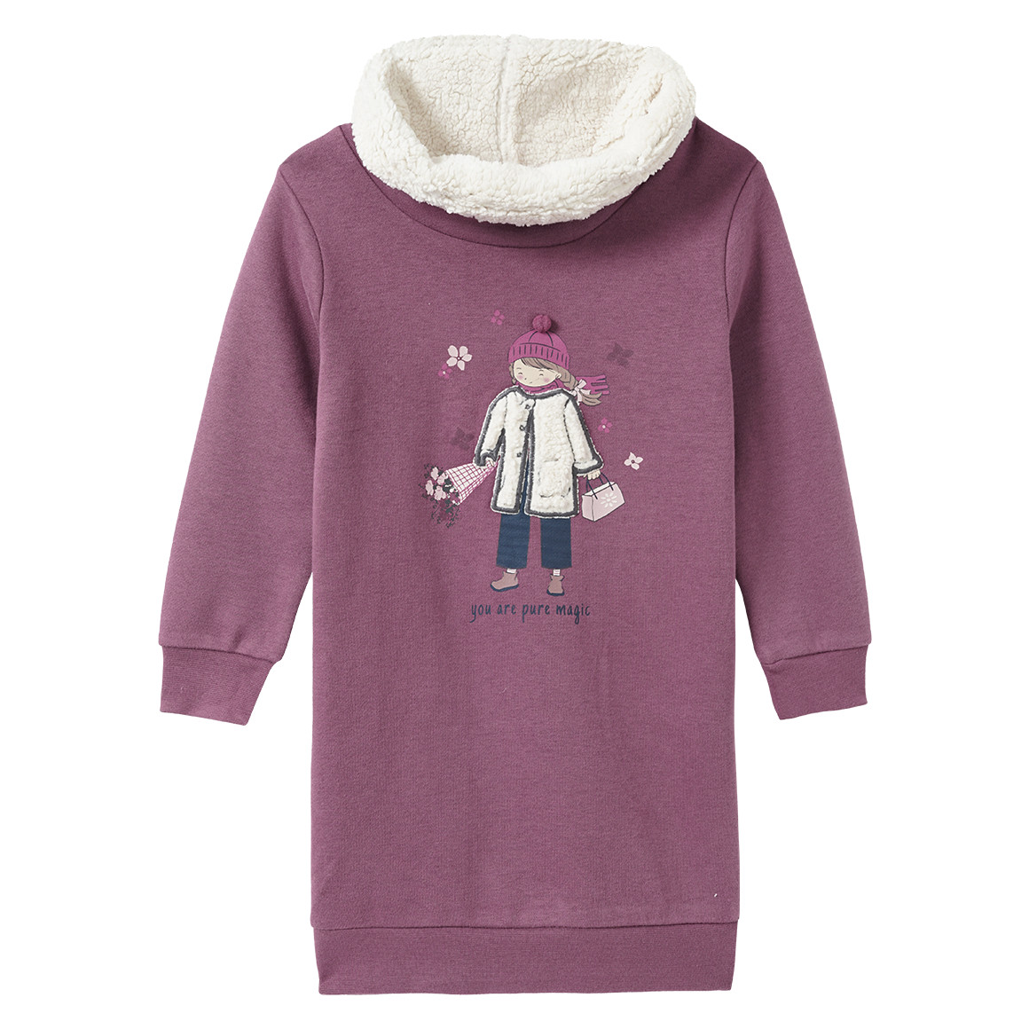 Mädchen Sweatkleid mit Schalkragen Mädchen Sweatkleid mit Schalkragen von Topolino