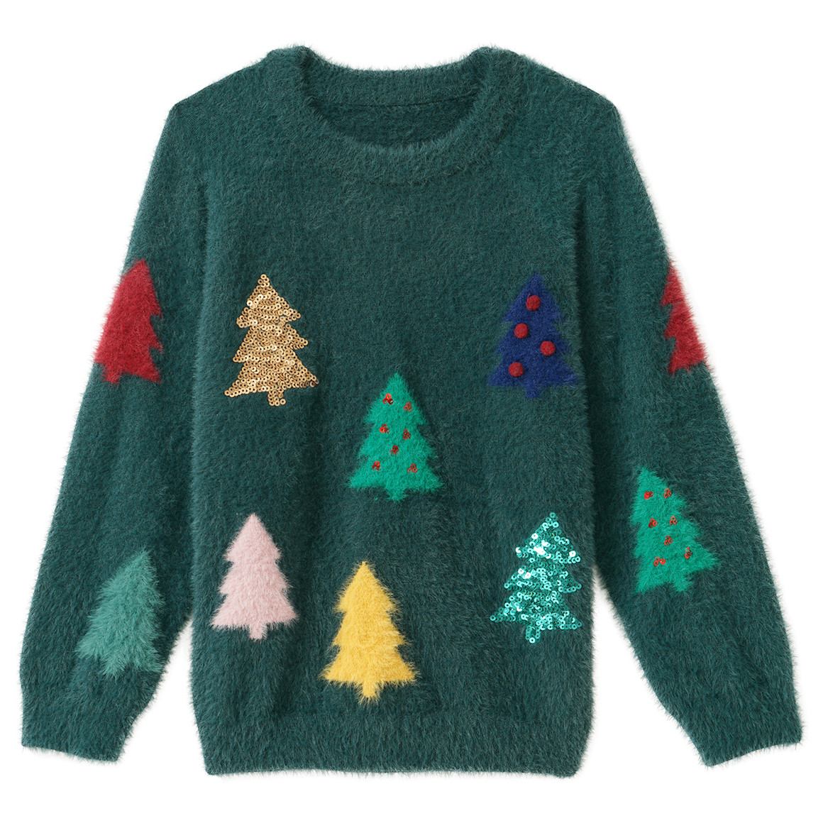 Mädchen Weihnachtspullover aus Federgarn von Topolino