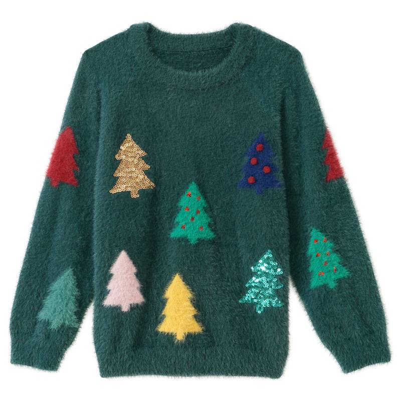 Mädchen Weihnachtspullover aus Federgarn von Topolino