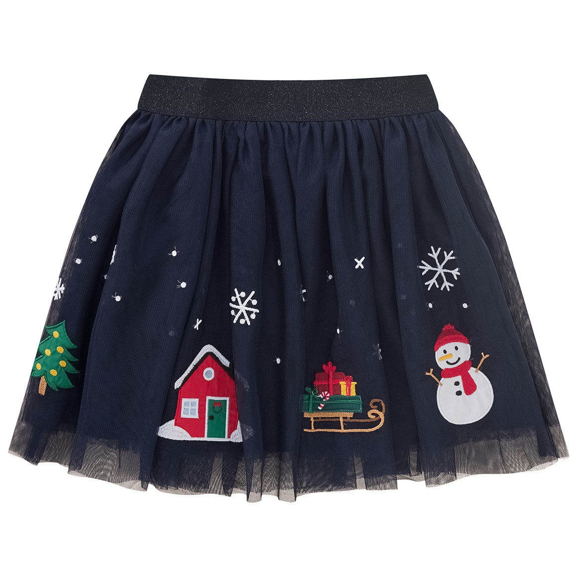 Mädchen Weihnachtsrock mit Applikationen von Topolino