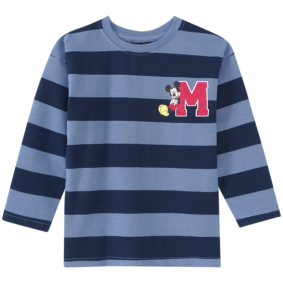 Micky Maus Langarmshirt im College-Style von Topolino