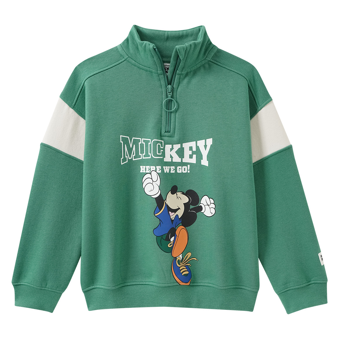 Micky Maus Sweatshirt im Troyer-Style von Topolino