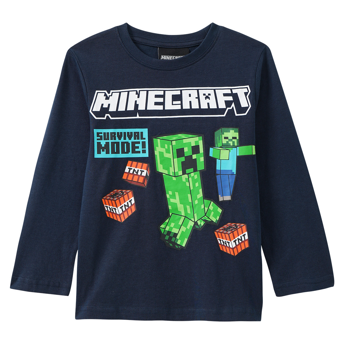 Minecraft Langarmshirt mit Print von Topolino