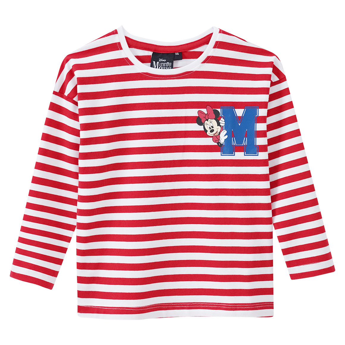 Minnie Maus Langarmshirt im College-Style von Topolino