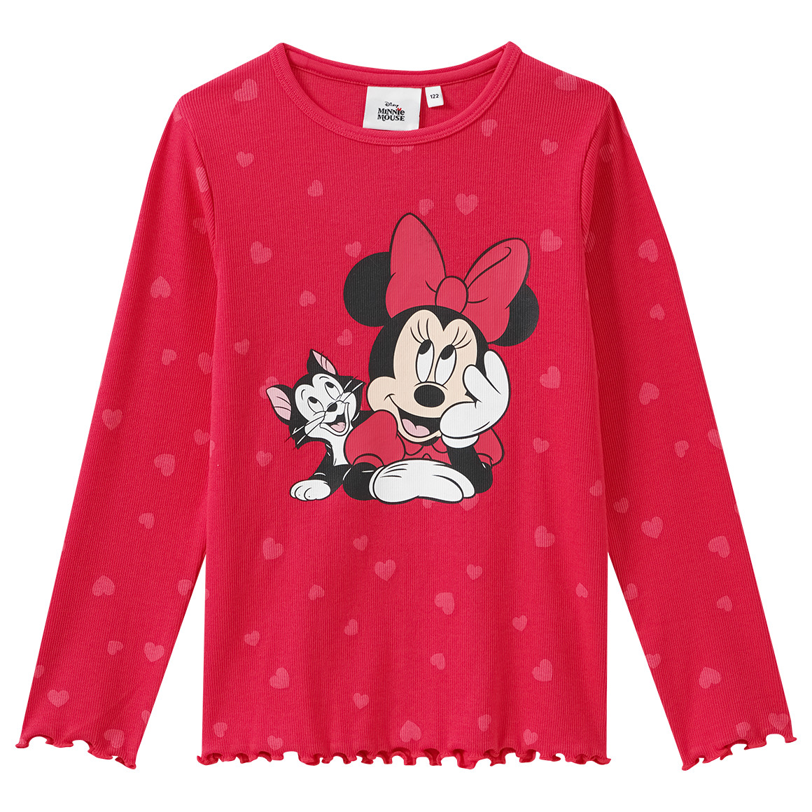 Minnie Maus Langarmshirt mit Herz-Allover von Topolino