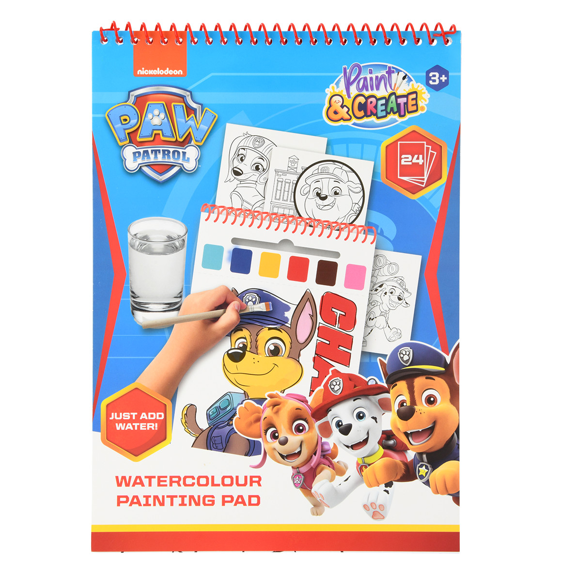 PAW Patrol Wasserfarben-Malblock von Topolino