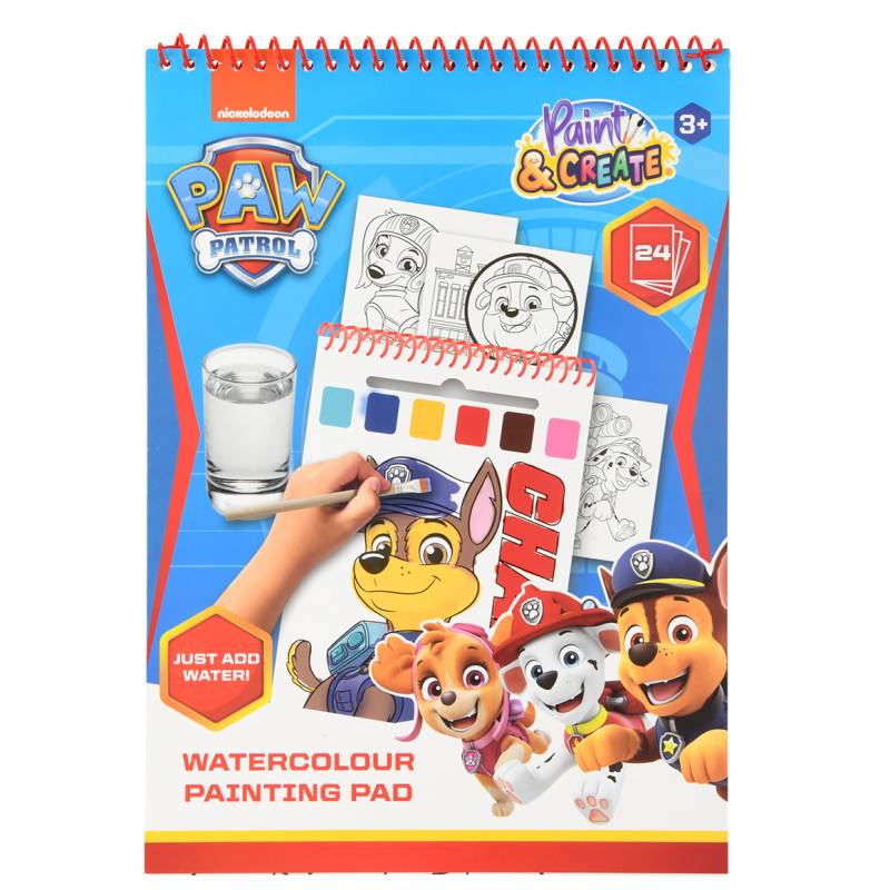 PAW Patrol Wasserfarben-Malblock von Topolino