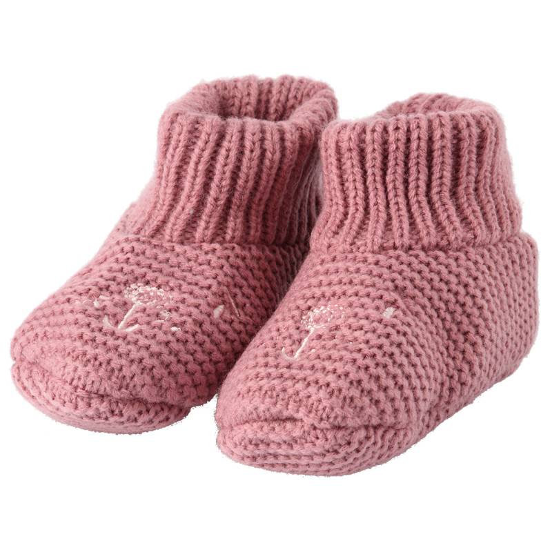 1 Paar Baby Hausschuhe mit Bären-Gesicht von Topomini