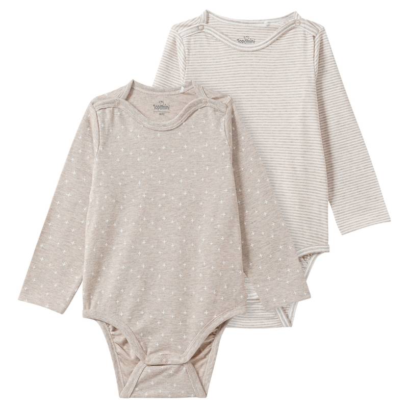 2 Baby Bodys mit Bio-Baumwolle von Topomini