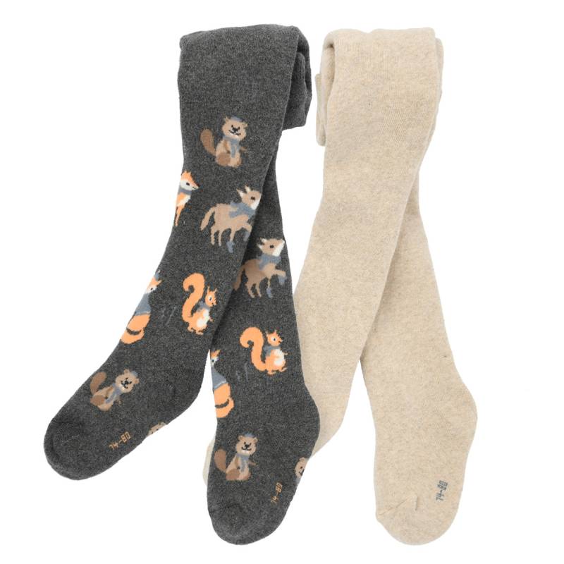 2 Baby Frottee-Strumpfhosen im Set von Topomini