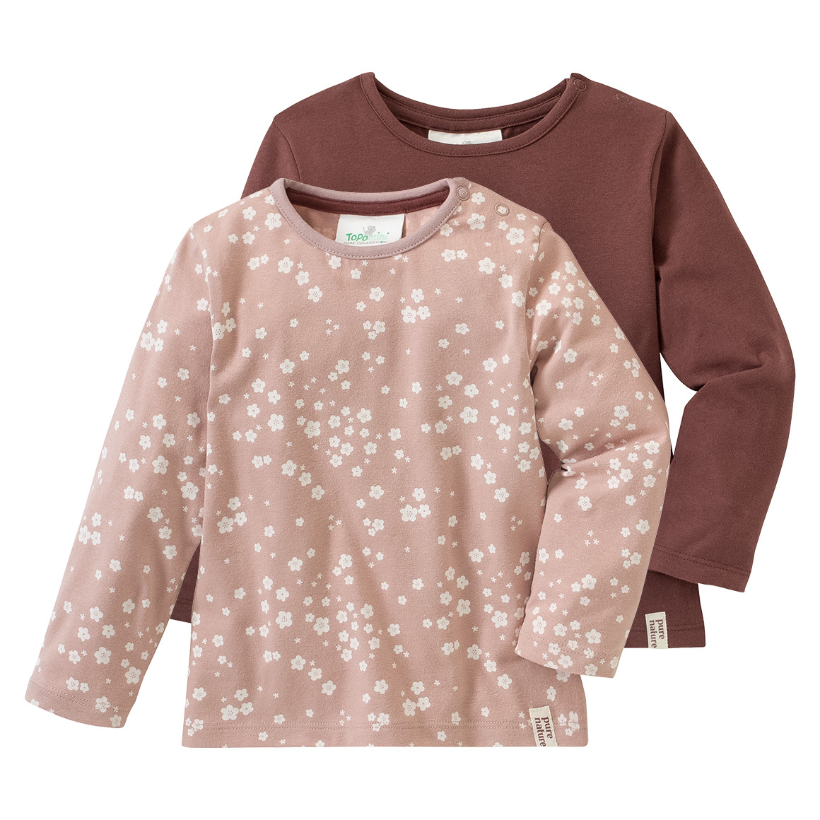 2 Baby Langarmshirts im Set von Topomini