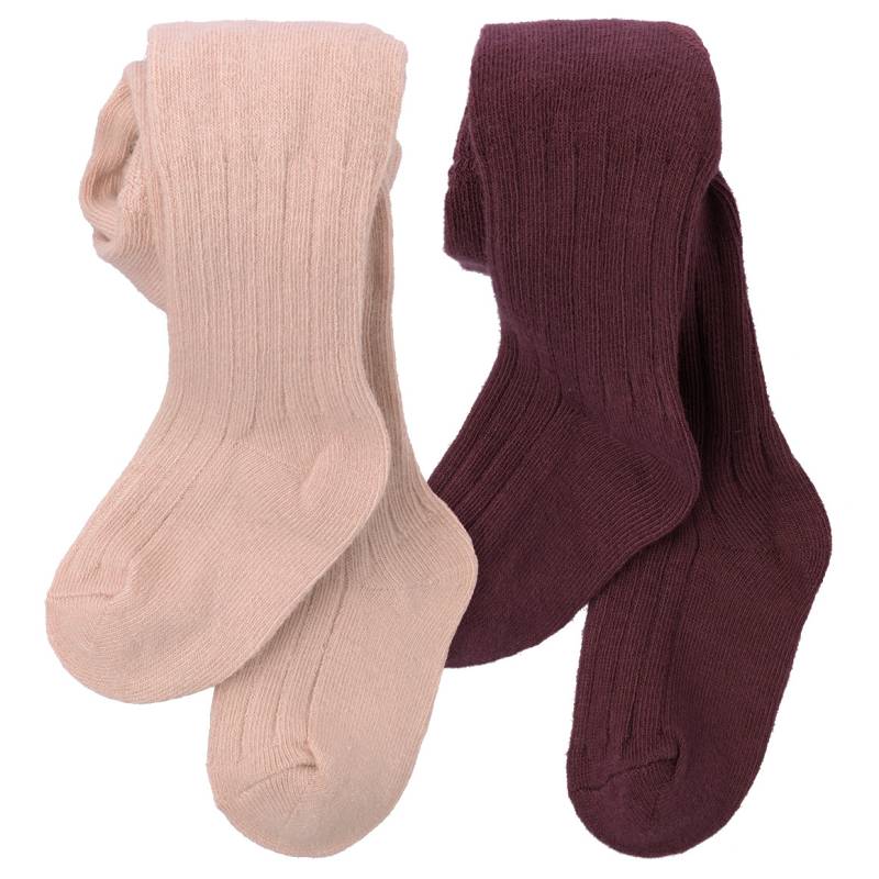 2 Baby Strumpfhosen mit Rippstruktur 2 Baby Strumpfhosen mit Rippstruktur von Topomini