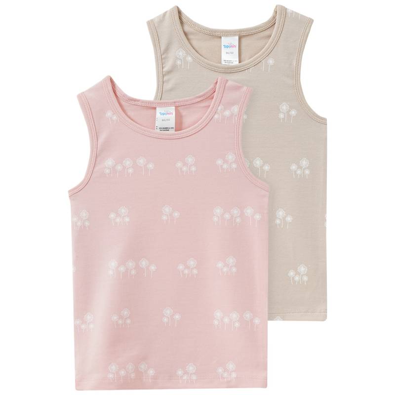 2 Baby Unterhemden mit Pusteblumen-Print von Topomini