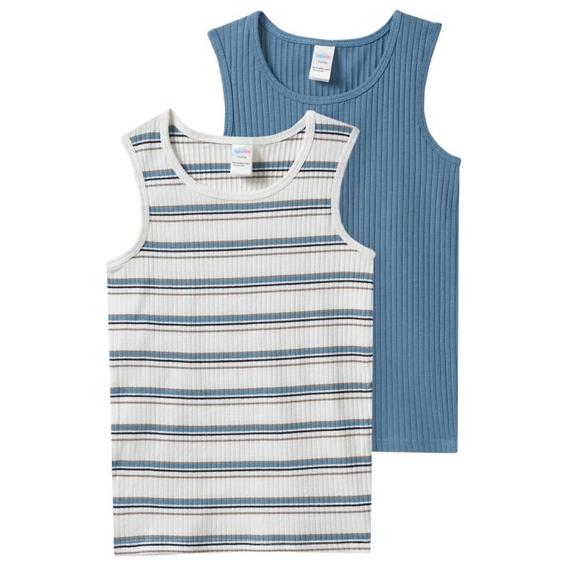 2 Jungen Unterhemden mit Rippstruktur von Topomini