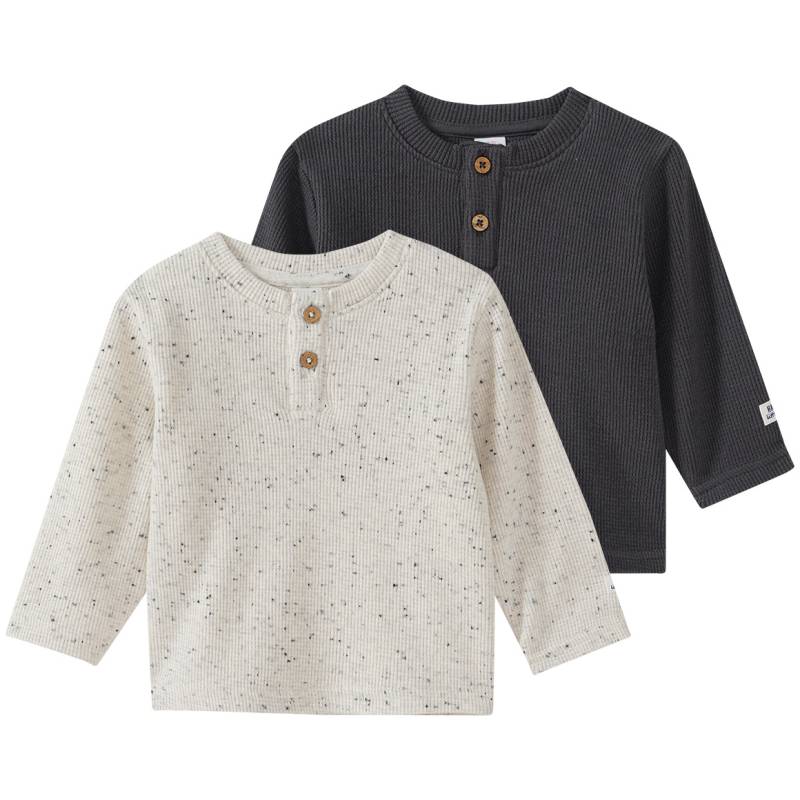 2 Newborn Langarmshirts mit Waffelstruktur 2 Newborn Langarmshirts mit Waffelstruktur von Topomini