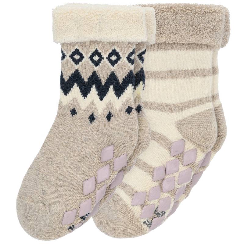 2 Paar Baby Stoppersocken aus Frottee von Topomini