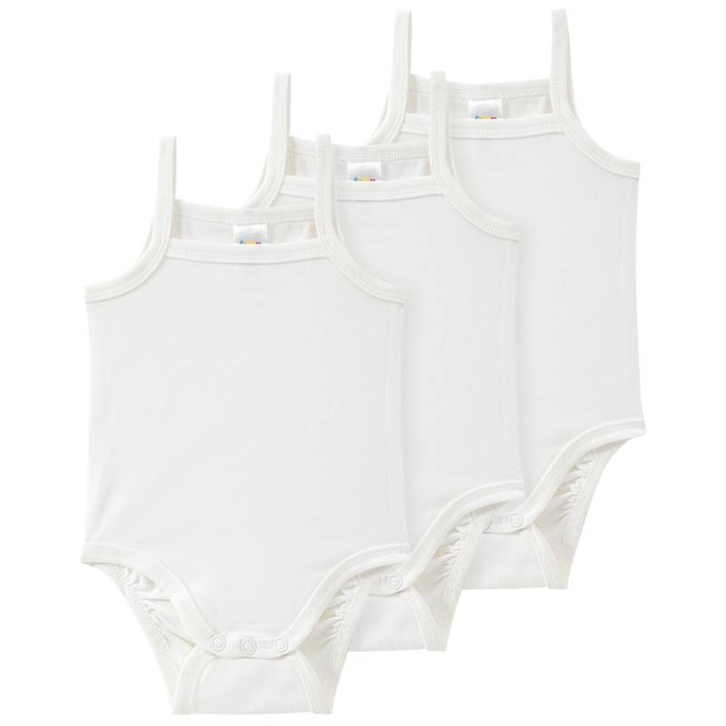 3 Baby Bodys in Unifarben von Topomini
