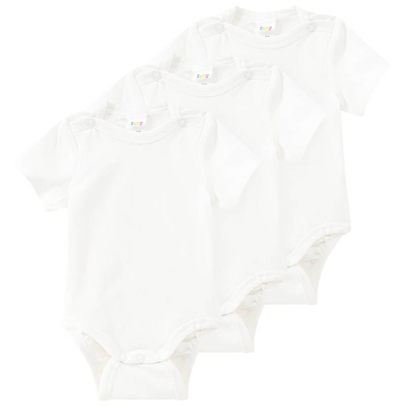 3 Baby Bodys in Unifarben von Topomini