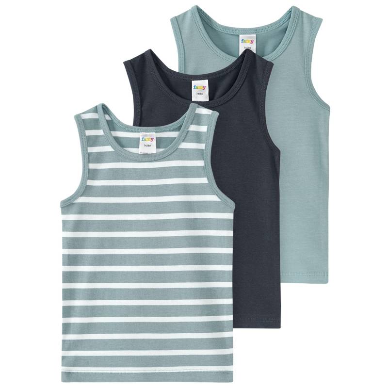 3 Jungen Unterhemden mit Bio-Baumwolle von Topomini