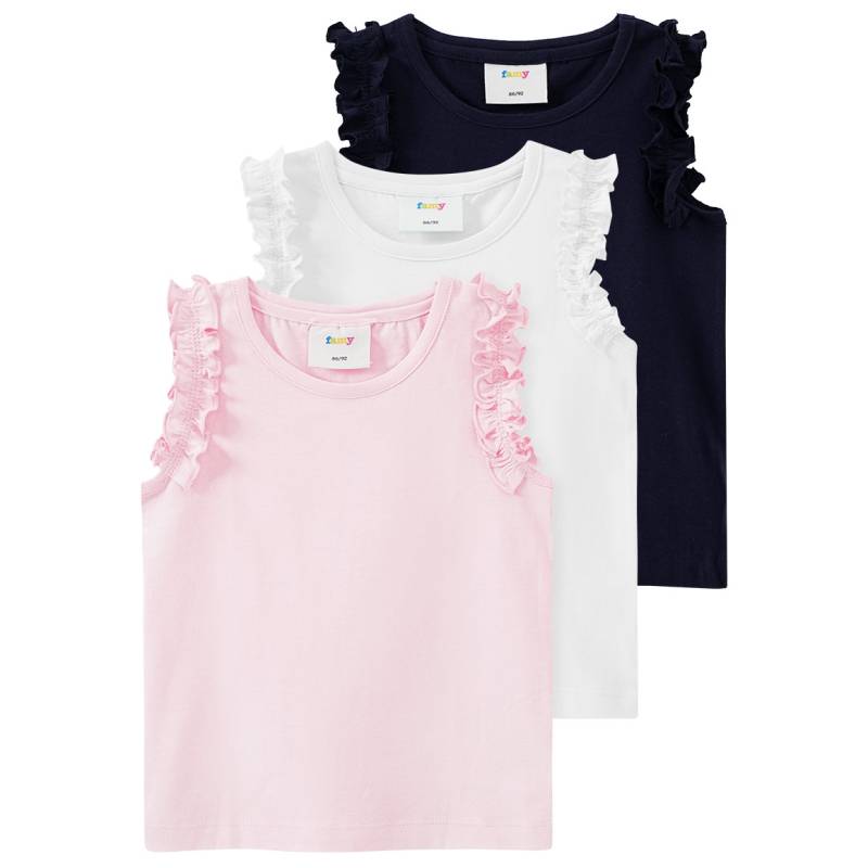 3 Mädchen Tops im Basic-Look von Topomini