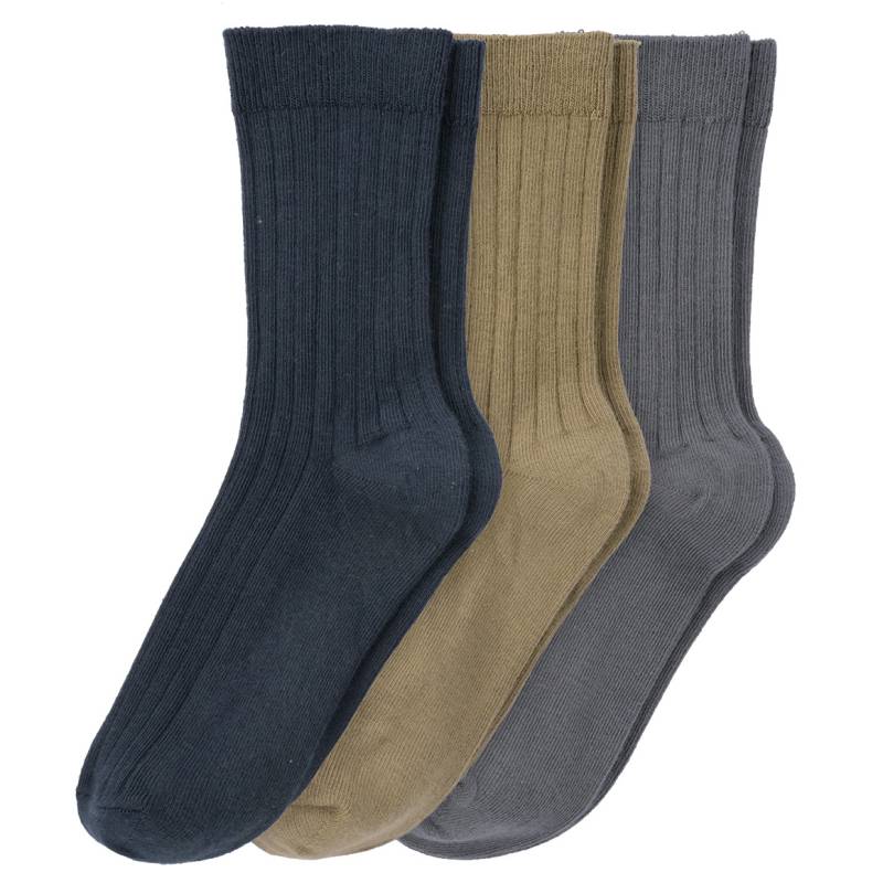 3 Paar Baby Socken mit Rippstruktur von Topomini