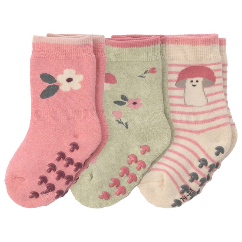 3 Paar Baby Stoppersocken frottiert von Topomini