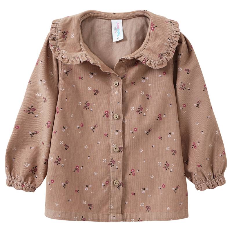 Baby Cord-Bluse mit Blumen allover Baby Cord-Bluse mit Blumen allover von Topomini