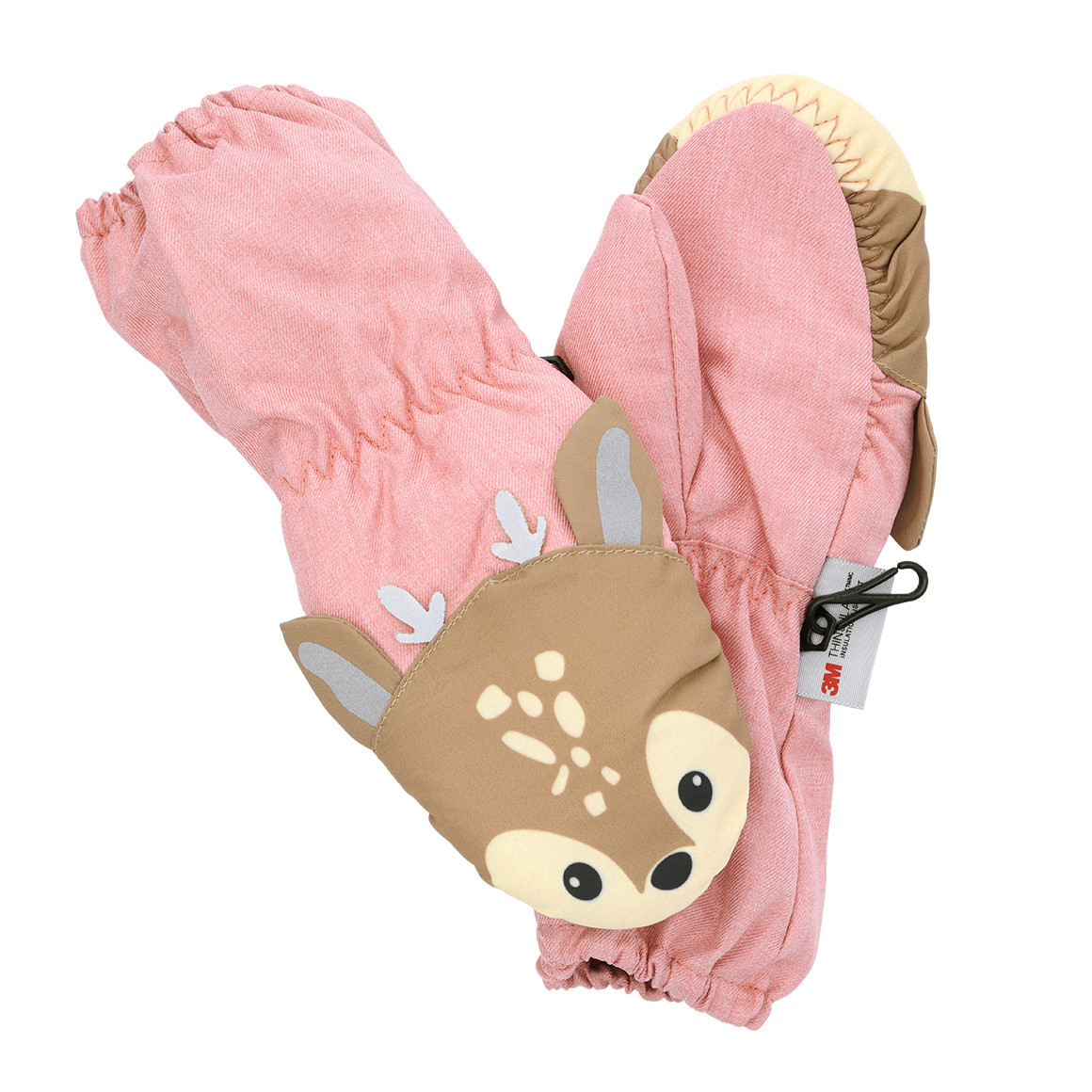 Baby Fäustlinge mit Reh-Motiv von Topomini